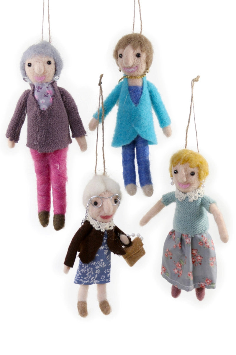 F54 - Felt Golden Girls Ornament