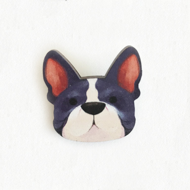 @57 White Hotot Dog Pin