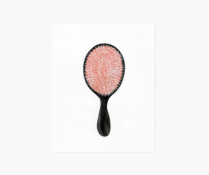 Hairbrush Print 8x10