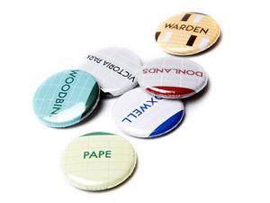 Toronto Subway Buttons - Danforth Line