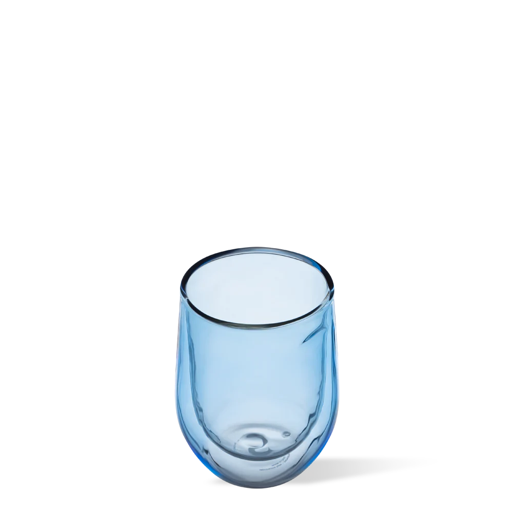 Glass Stemless Double Pack Ice Blue