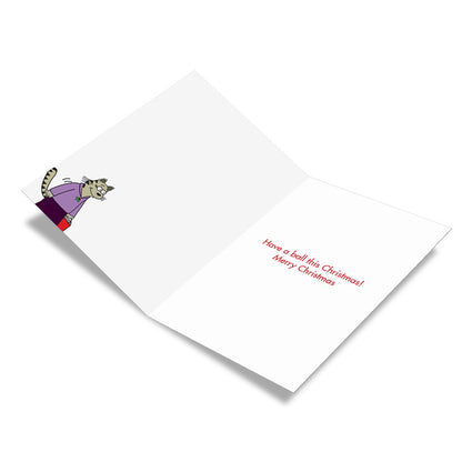 Crumpled Receipt Christmas Card
