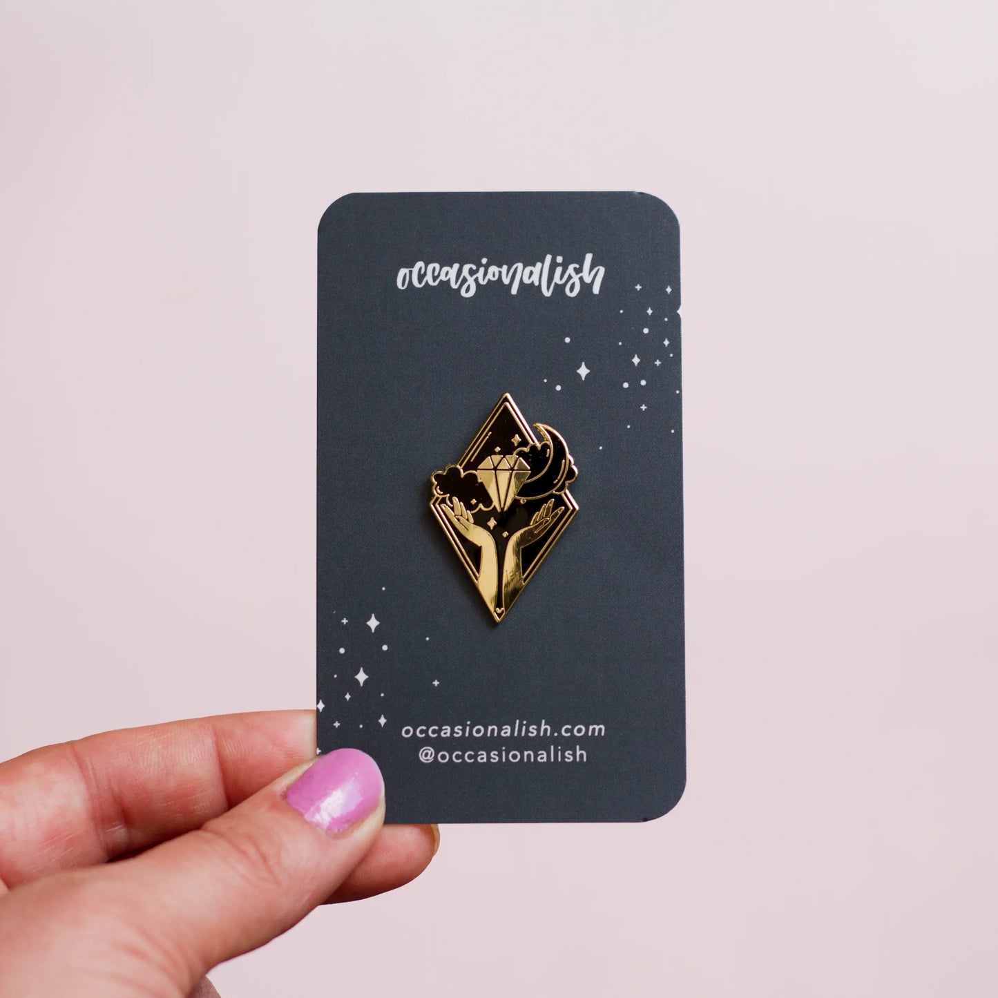 @52 Diamond Hands Enamel Pin