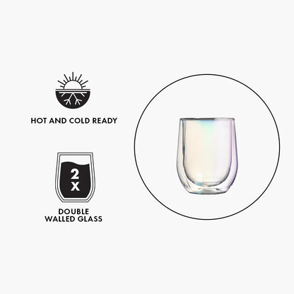 Glass Stemless Double Pack Prism