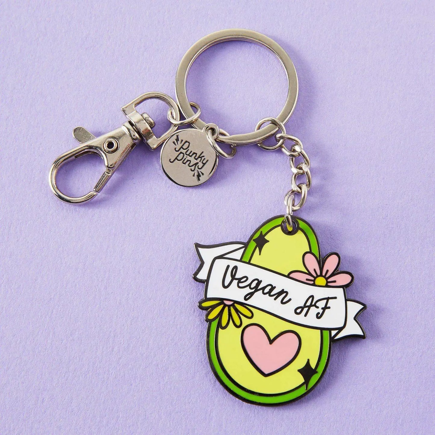 K15 Vegan AF Enamel Keyring