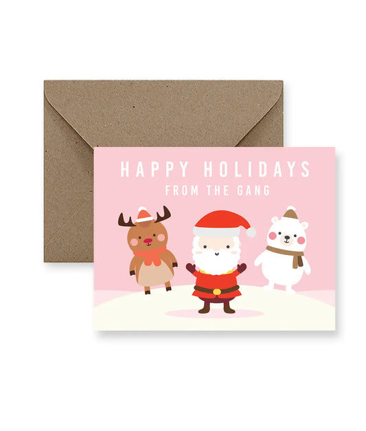 Happy Holidays Gang Card