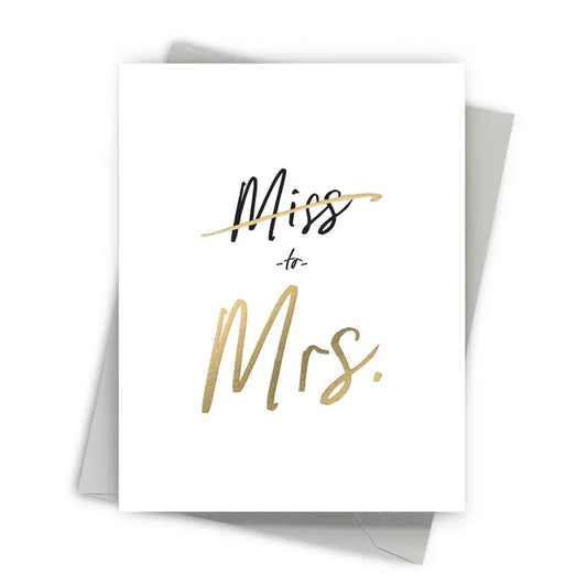 Miss To Mrs Cards