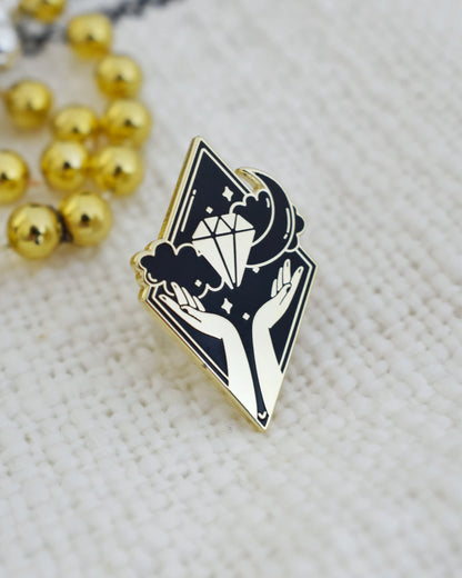 @52 Diamond Hands Enamel Pin