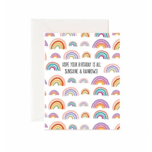 Hope Your Birthday Is All Sunshine & Rainbows Card