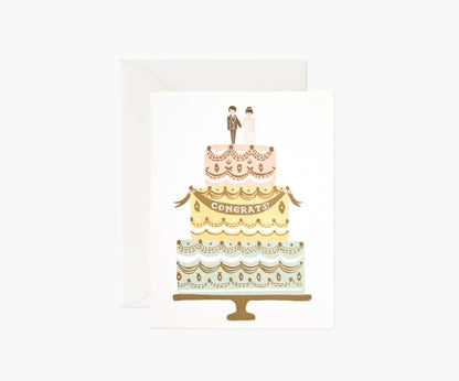 Congrats Wedding Cake Card