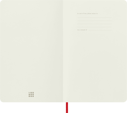Classic Large Red Soft Cover Square Notebook