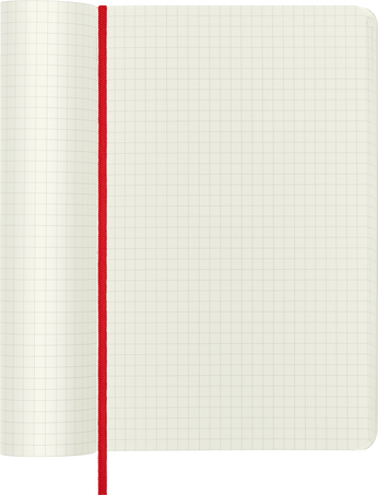 Classic Large Red Soft Cover Square Notebook
