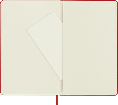 Classic Large Red Hard Cover Square Notebook