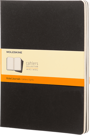 Cahier X-Large Black Set Of 3 Ruled Journals