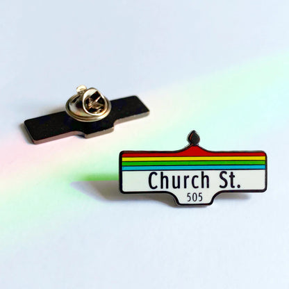 Street Sign Enamel Pins