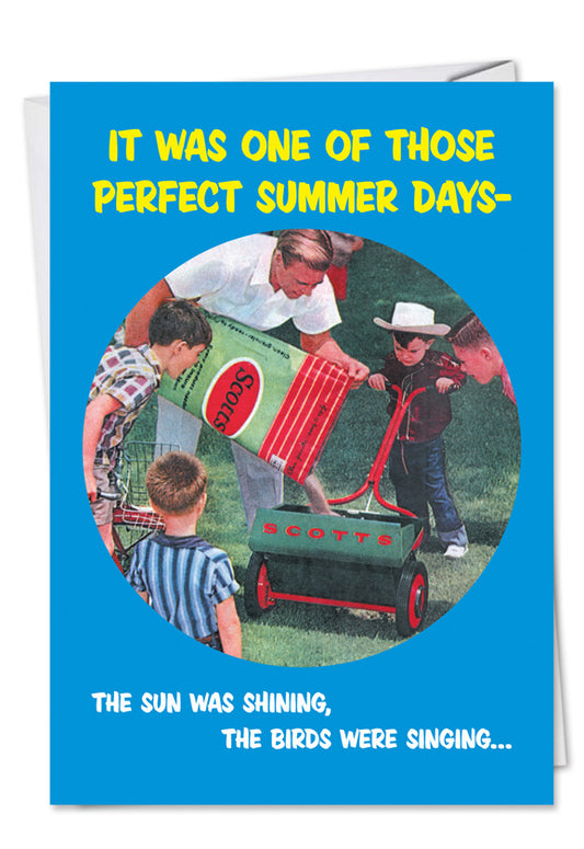 Funny Lawnmower Father's Day Card