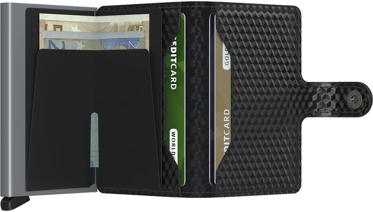 Miniwallet Cubic Black-Titanium