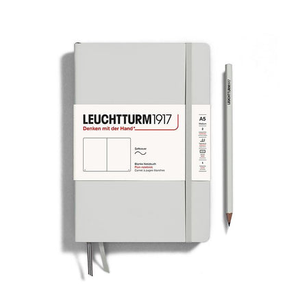 Light Grey Medium A5 Softcover Notebook