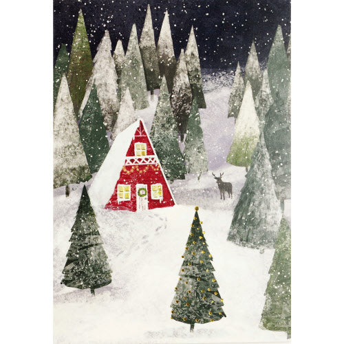 Snowy Evening Holiday Half Boxed Cards