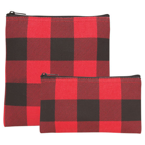 Bag Snack Set of 2 Buffalo Check