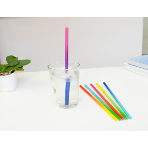 Reusable Plastic Straw Gradient