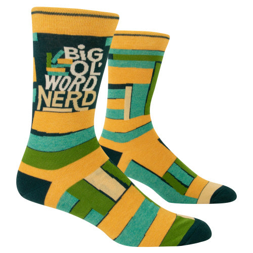 Men's Crew Big Ol' Word Nerd Socks