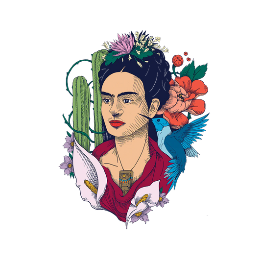 Botanical Frida Temporary Tattoos