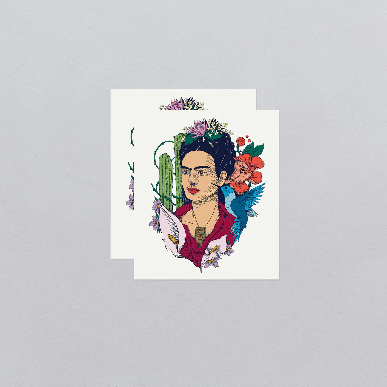 Botanical Frida Temporary Tattoos