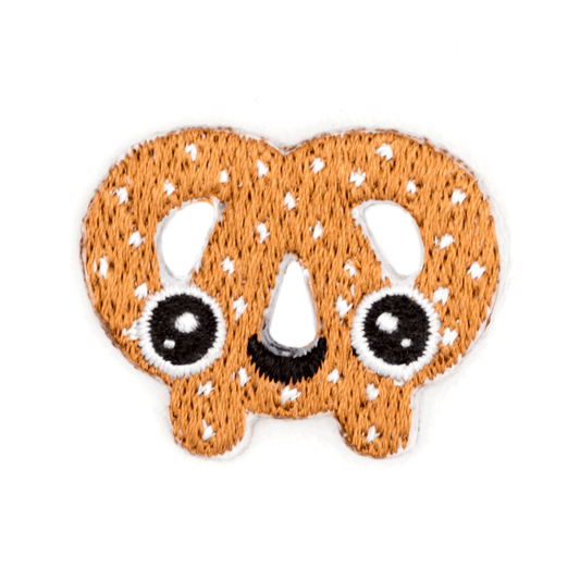 #101 Sticker Patch Pretzel Face