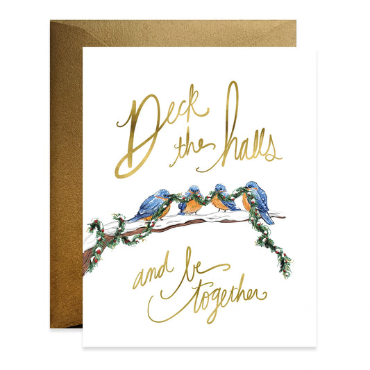 Deck The Halls Birdies Card