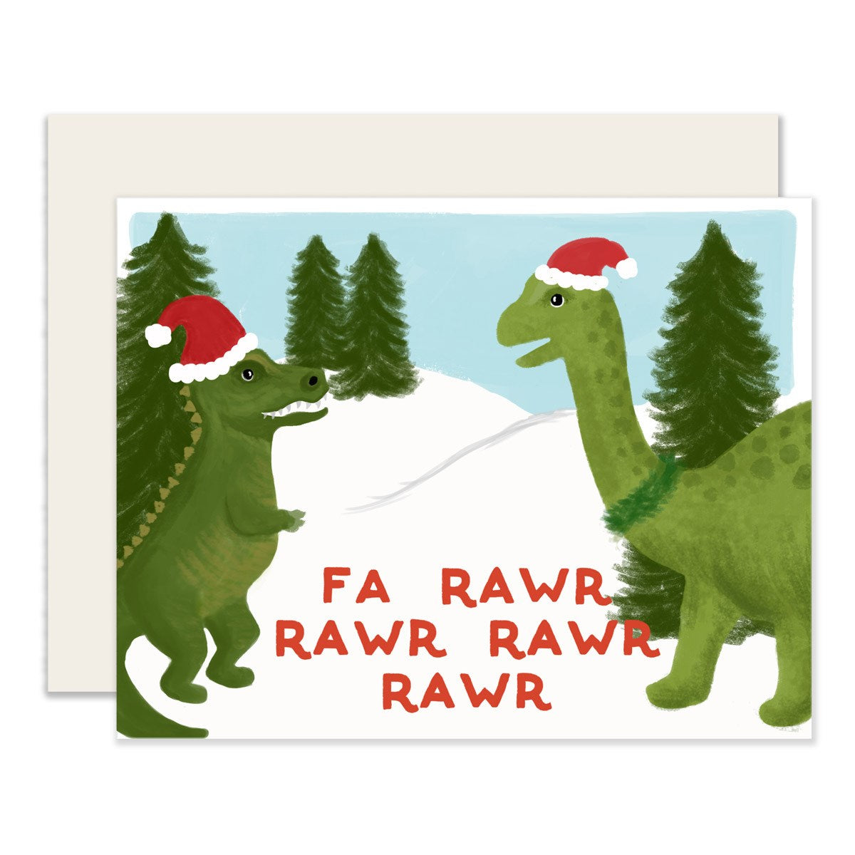 Fa Rawr Rawr Christmas Card