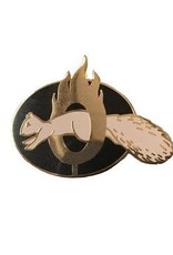 @132 Enamel Pin Brave Squirrel